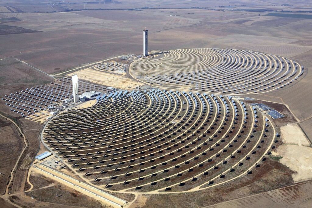 The Noor Concentrated Solar Thermal Power Plant in Morocco